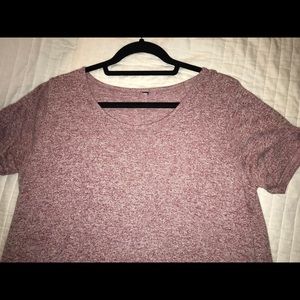 Heathered Pink TeeShirt Dress